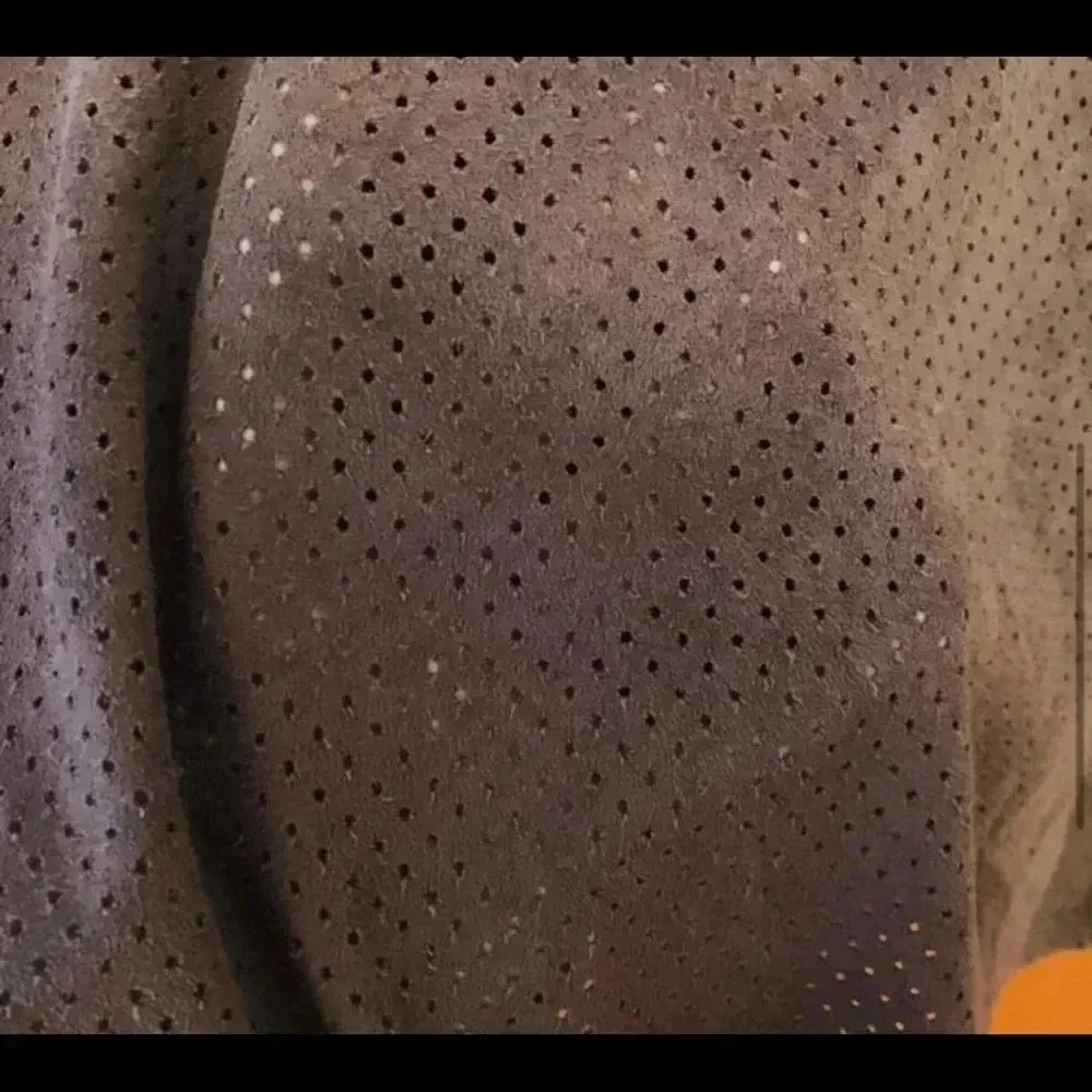 Torrid Perforated Faux Suede Gray Tee Shirt 0 - Picture 2 of 6